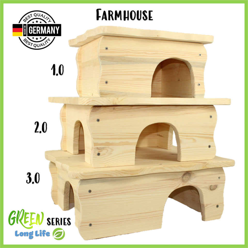 🏢Farmhaus 3.0 – Das größte Wohlfühlhaus für Meerschweinchen