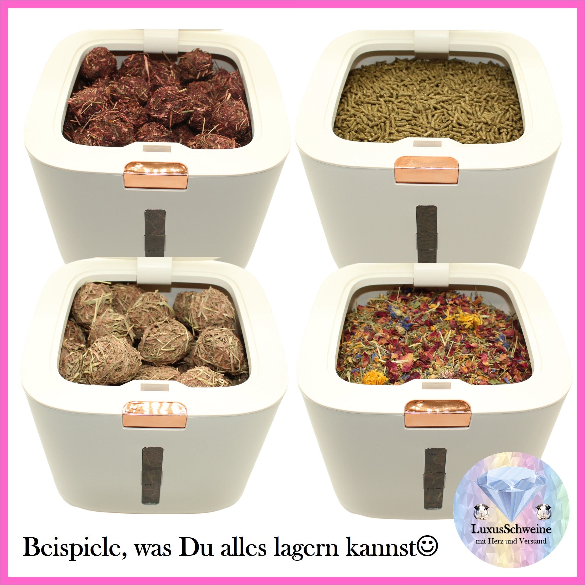 🐹🌟 Futterbox – Ein Hauch von Luxus für dein Futterlager!