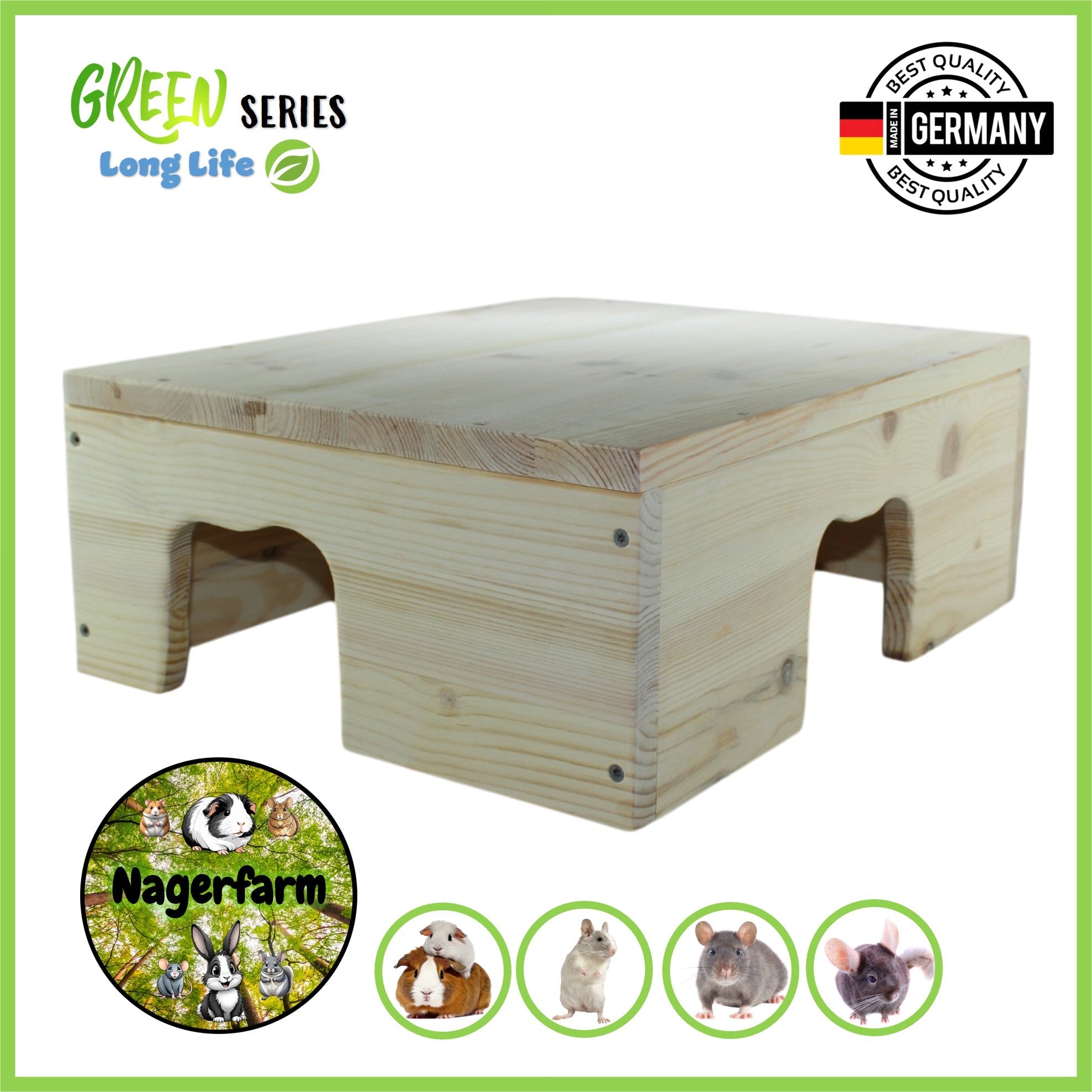 🏢Farmhaus 3.1 – Großzügiges, schlichtes Wohlfühlhaus für deine Meerschweinchen