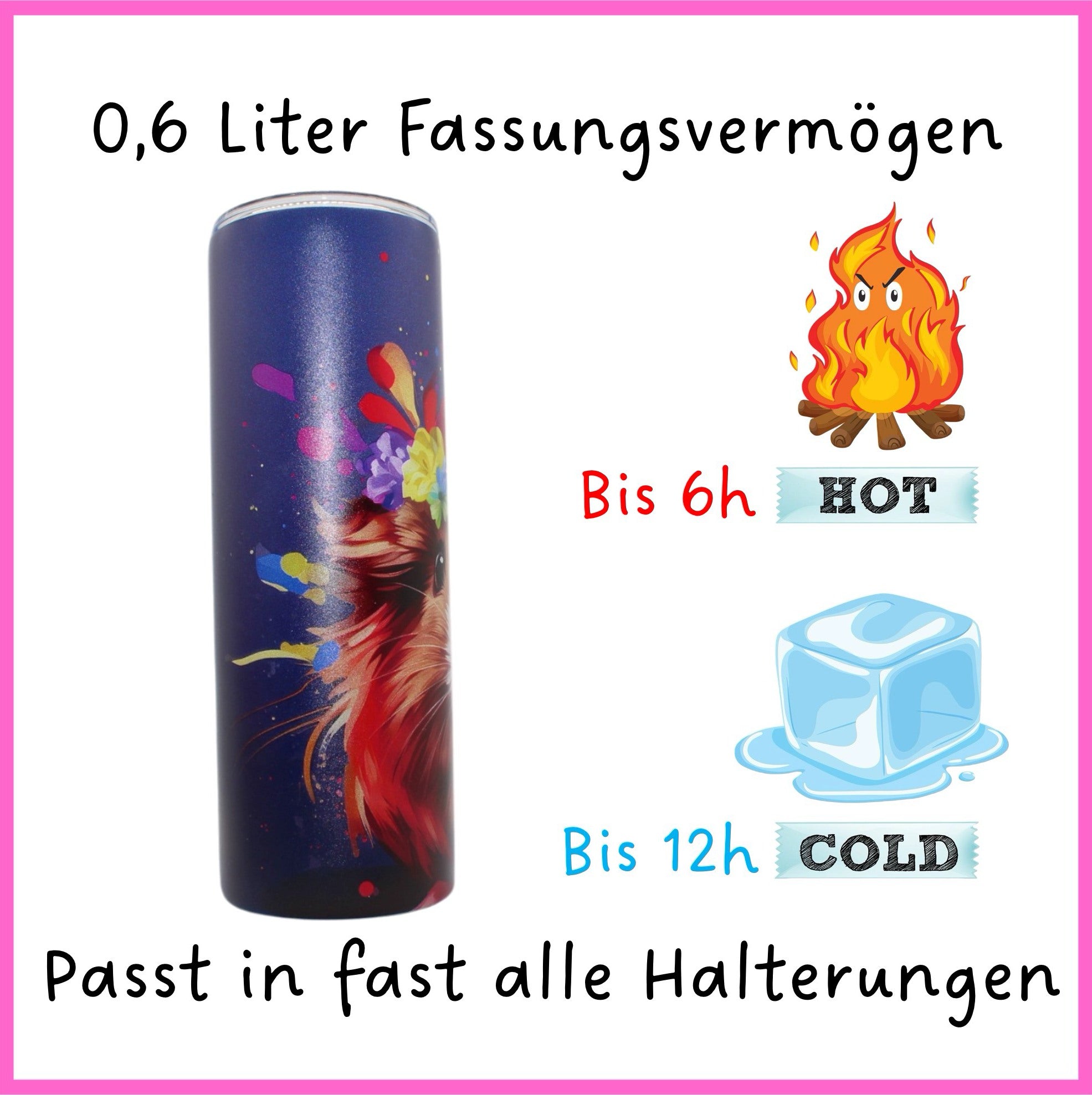 🎂 Trinkflasche „Geburtstags-Meeri“ – süßer Becher für jeden Tag