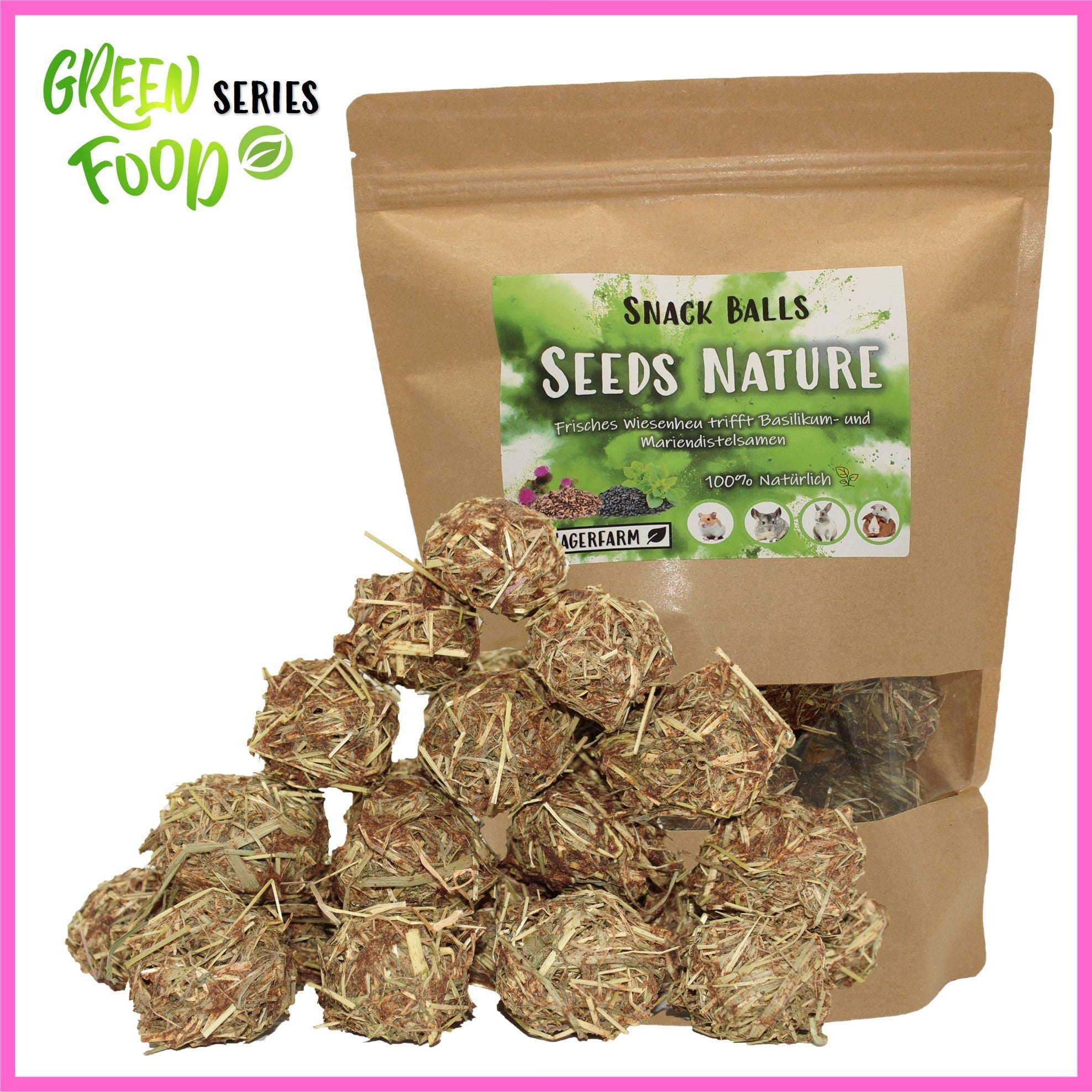 🟢 Snack Balls Seeds Nature – natürliche Vielfalt für gesunde Meerschweinchen