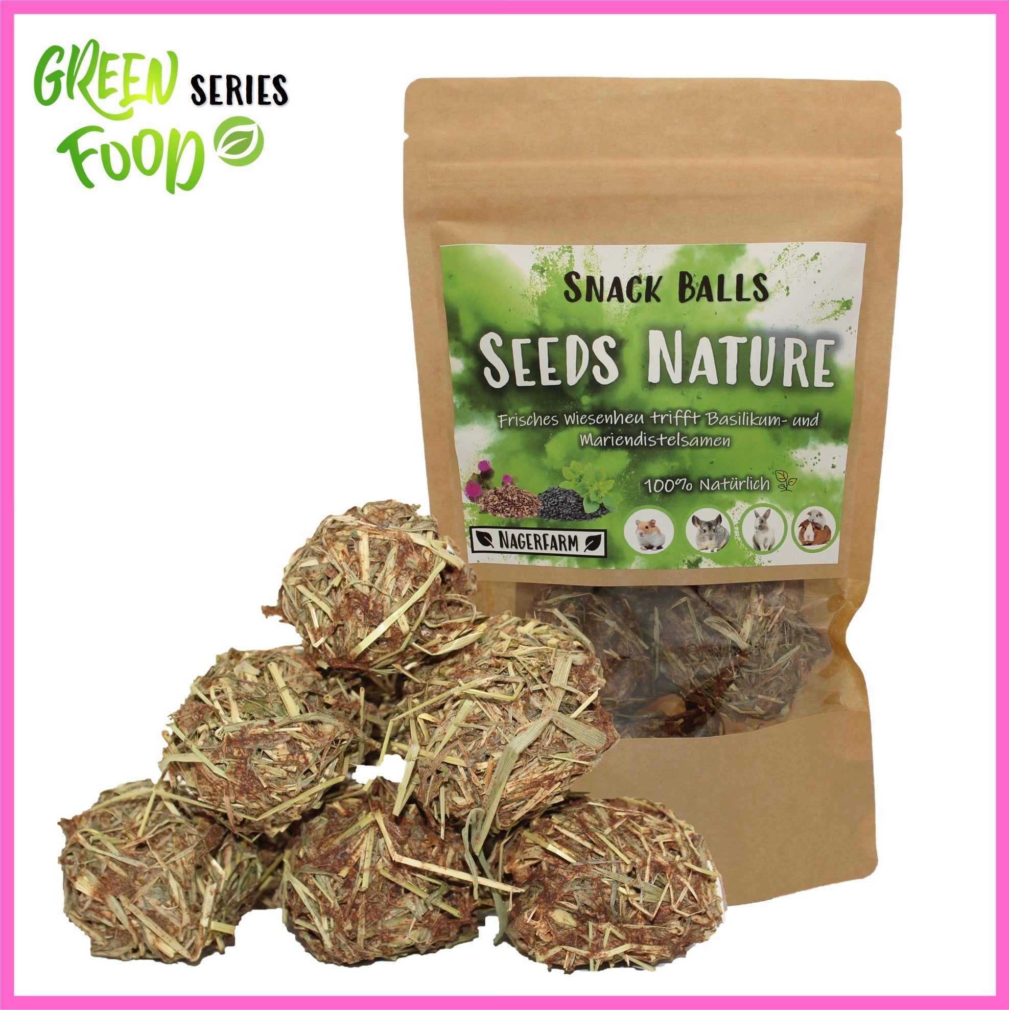 🟢 Snack Balls Seeds Nature – natürliche Vielfalt für gesunde Meerschweinchen