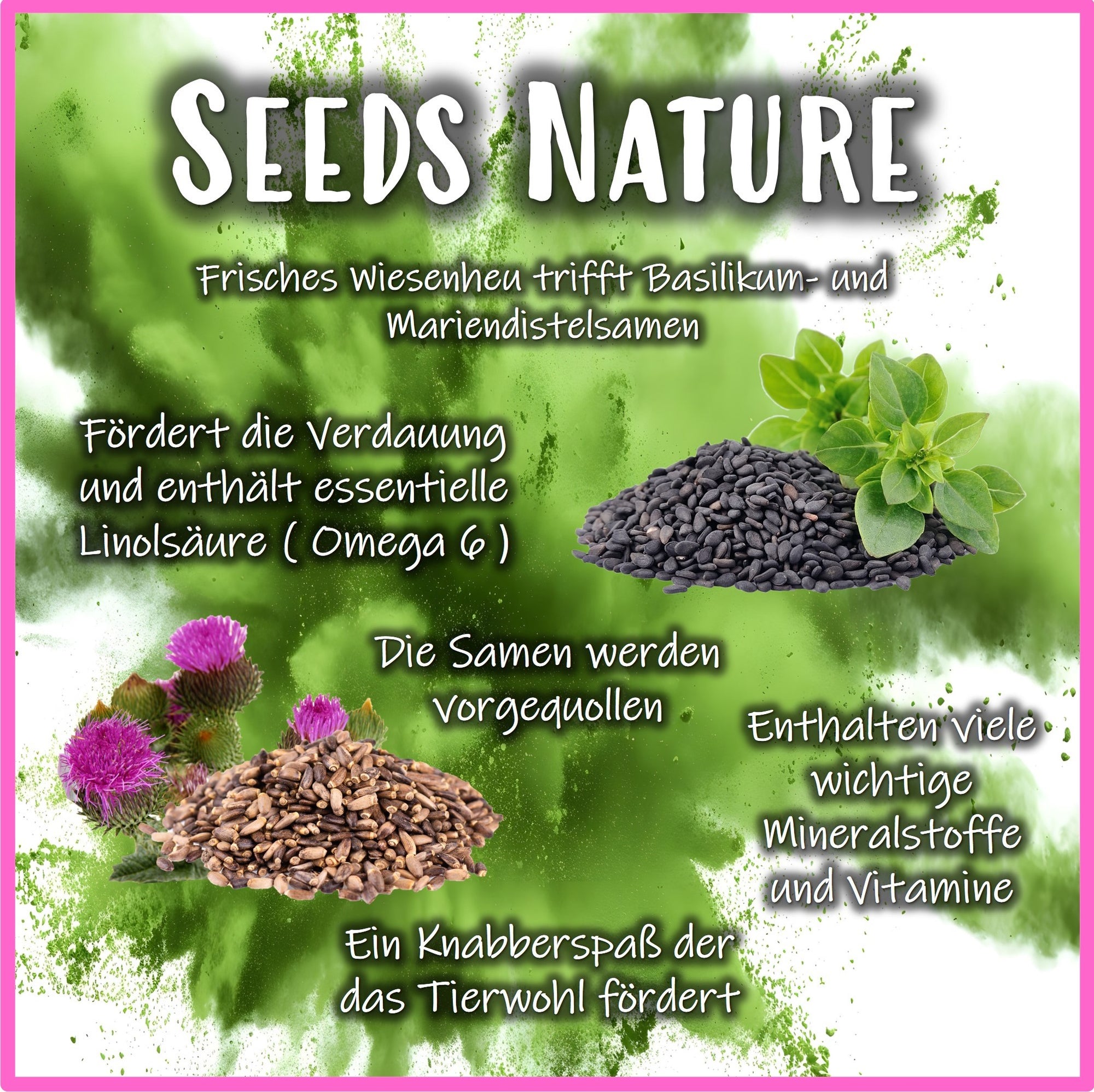 🟢 Snack Balls Seeds Nature – natürliche Vielfalt für gesunde Meerschweinchen