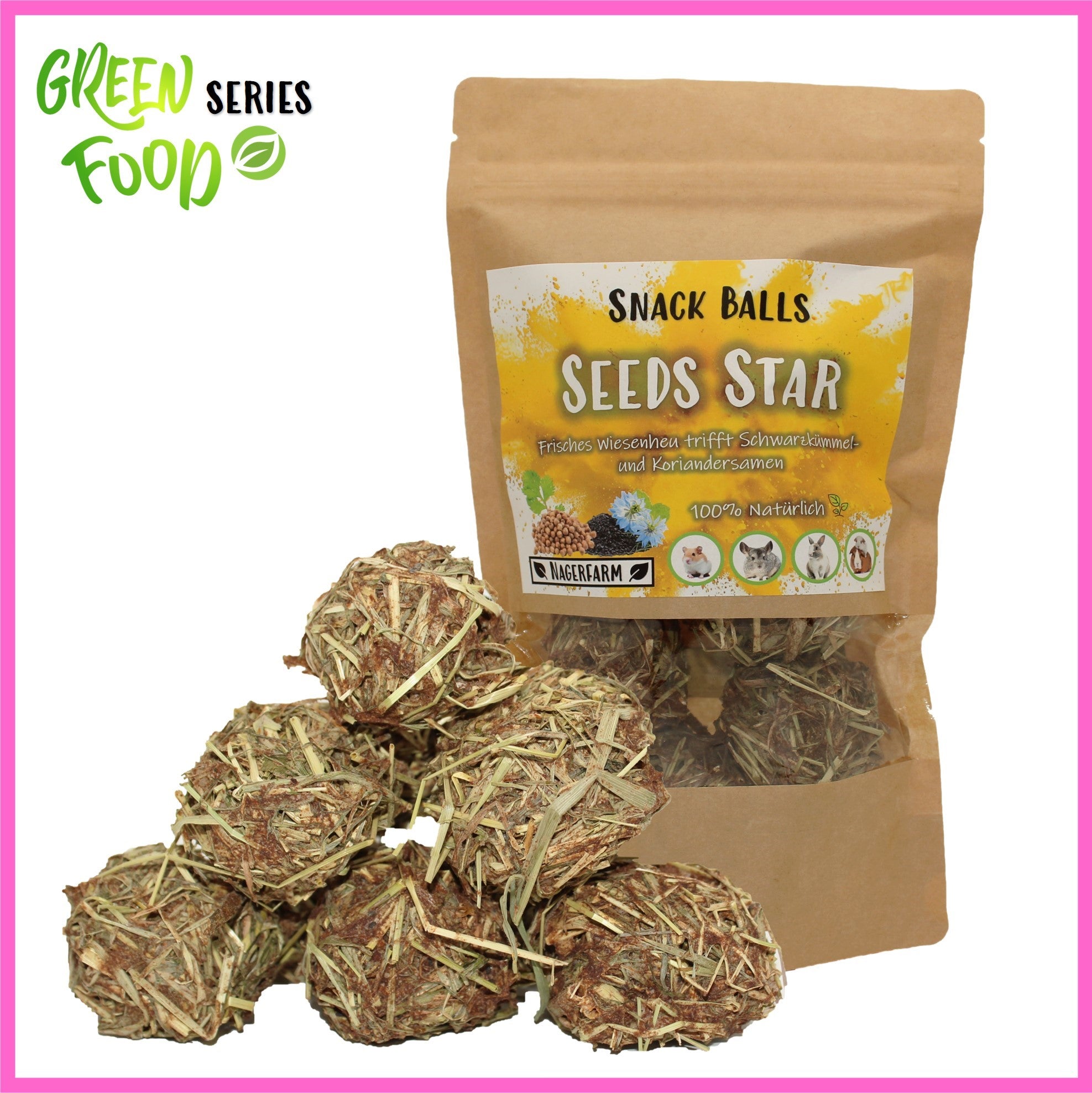 🟡 Snack Balls Seeds Star – kraftvolle Saaten-Snacks für Meerschweinchen