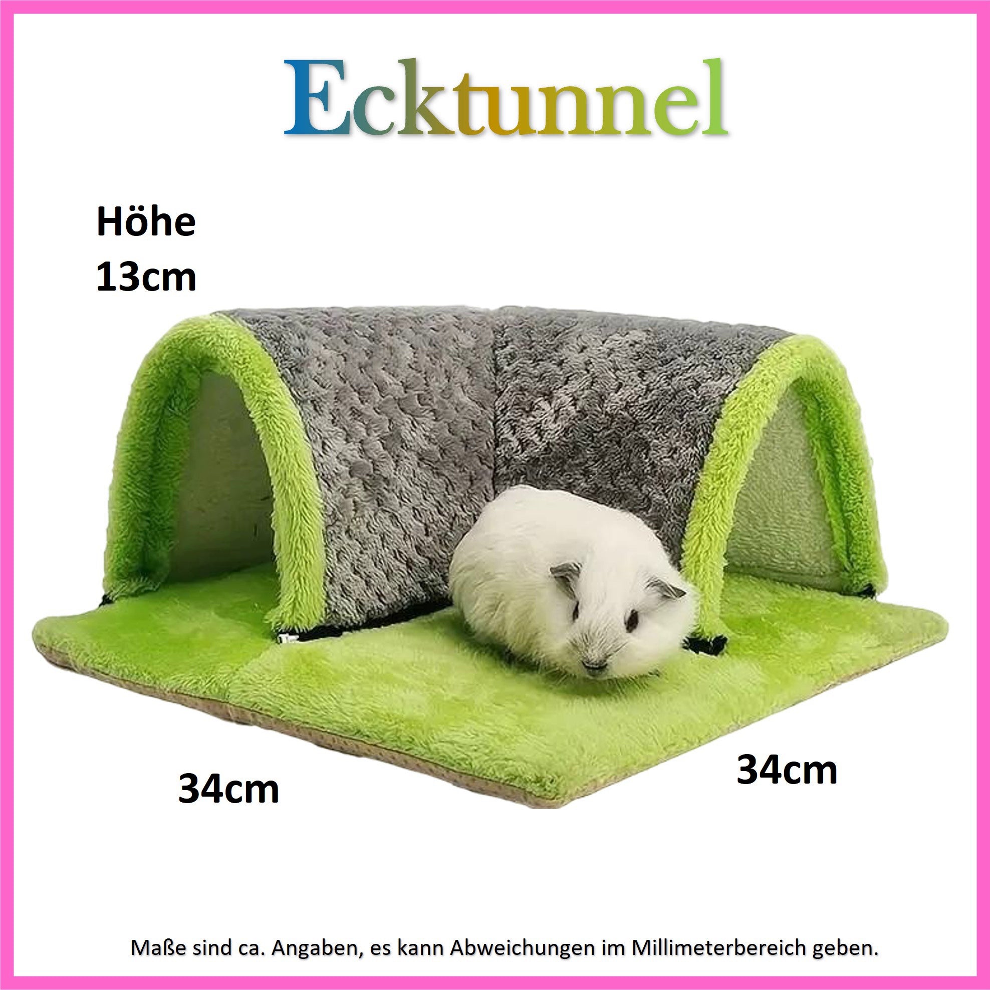 🏰🐹 Ecktunnel für Meerschweinchen – Kuschelversteck mit Stil!