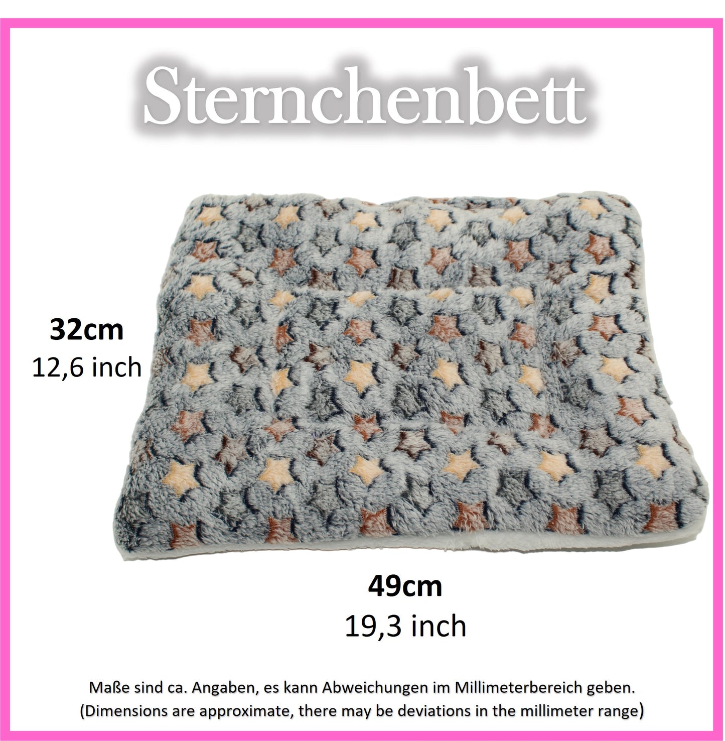 Sternchenbett - Grau/Blau - Bunt