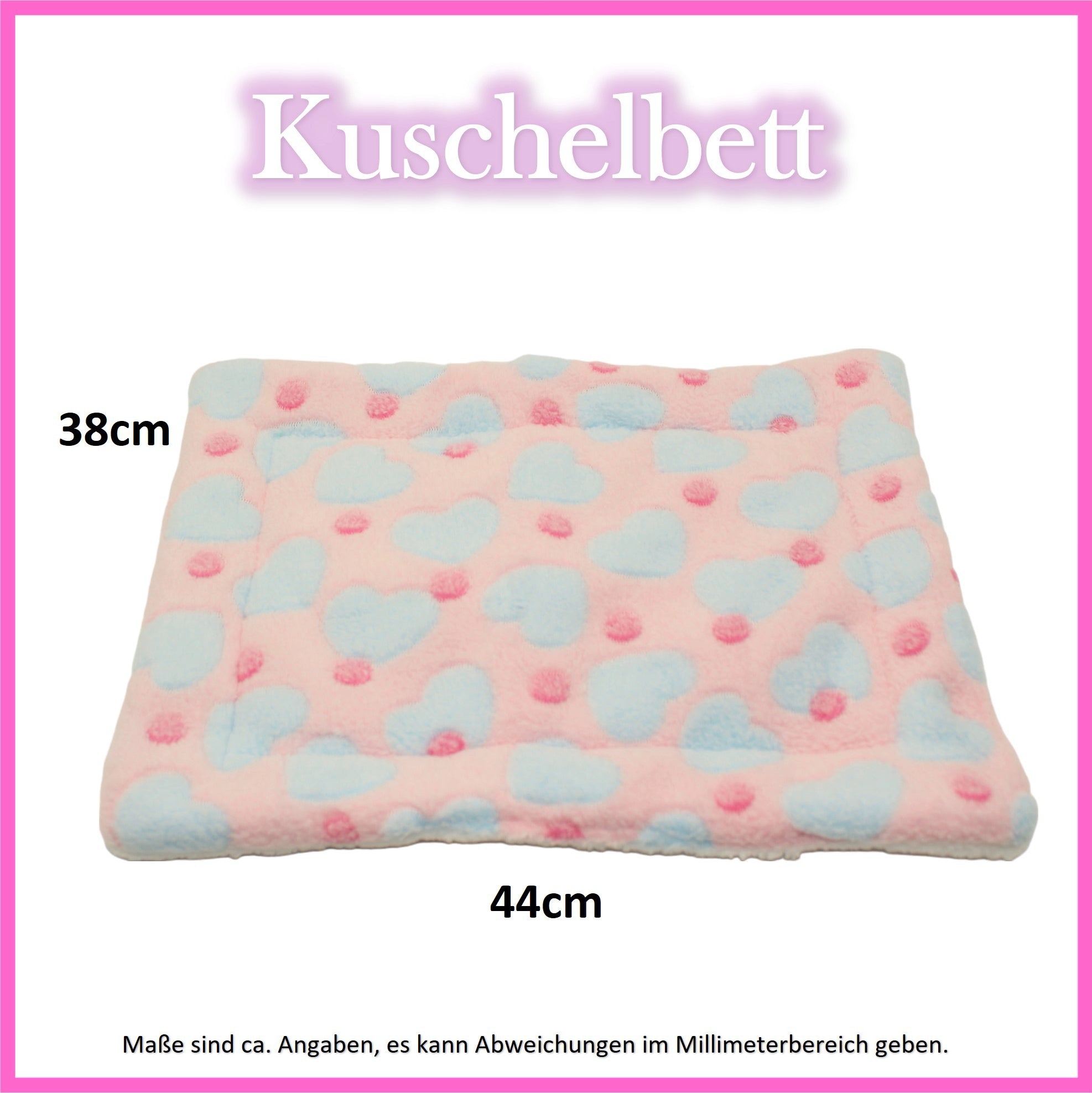 🤍Kuschelbett - Herzen Rosa