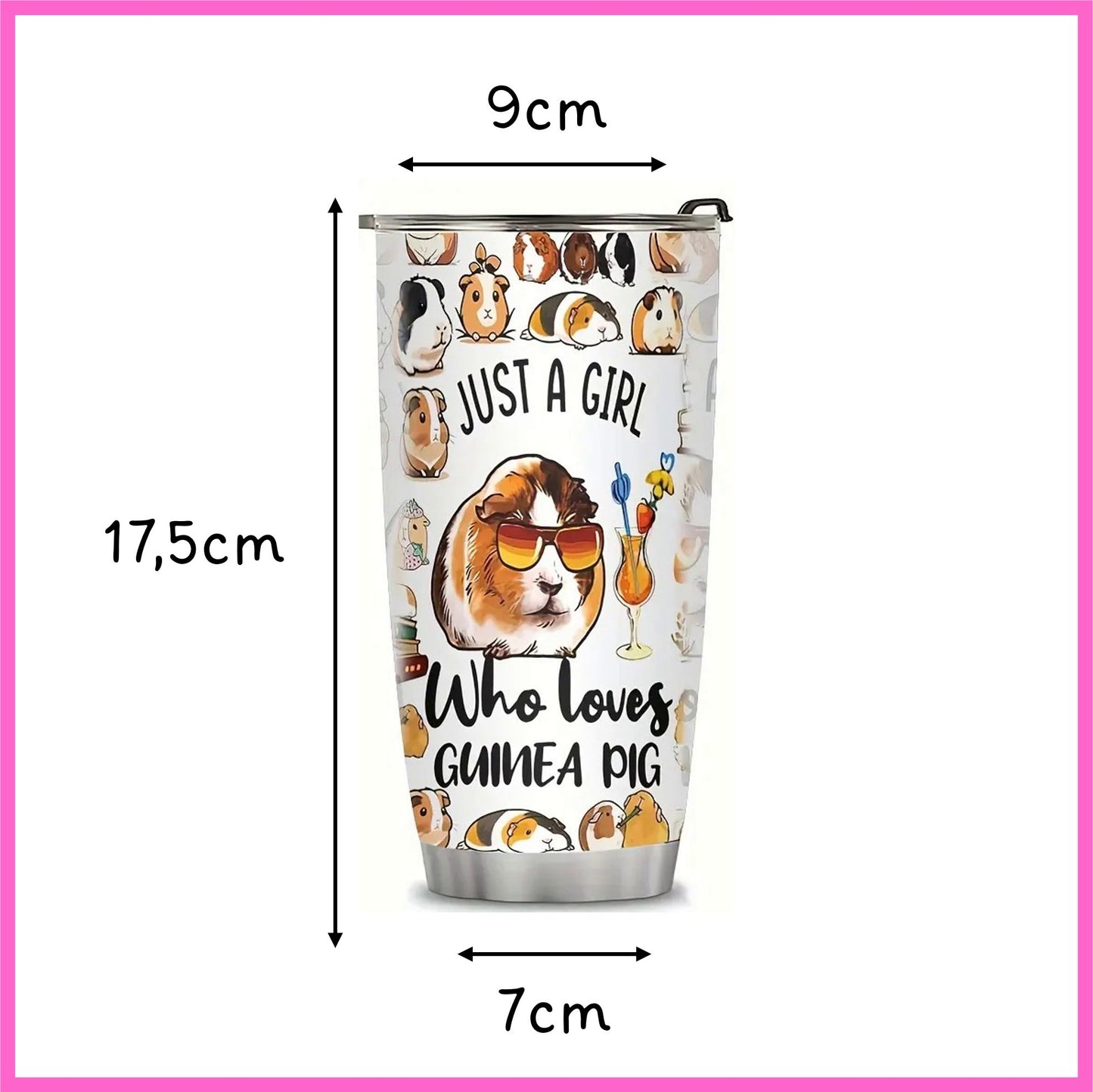 Trinkflasche - Just a girl who loves guinea pig