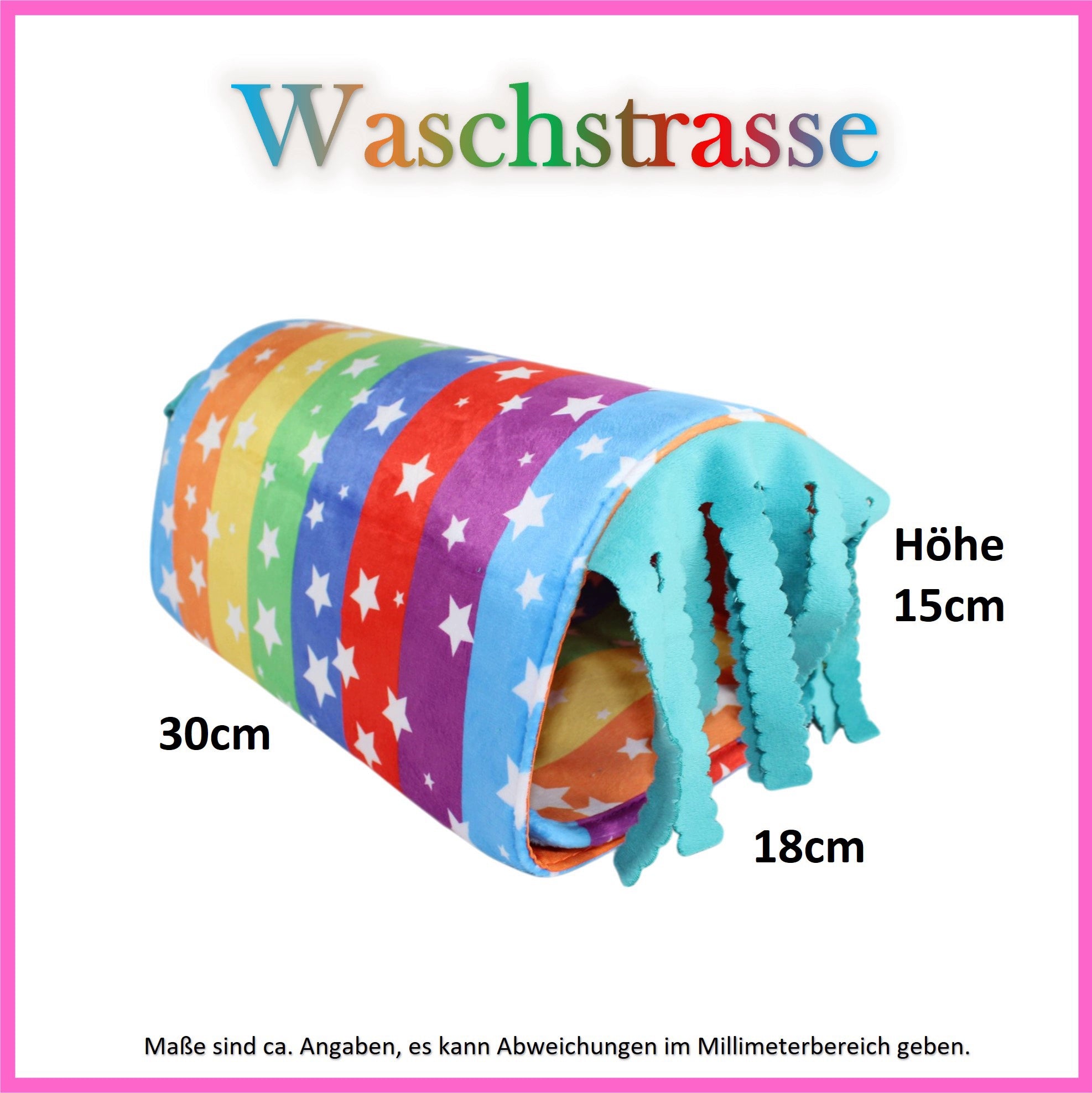 🌈🧼 Waschstraße Regenbogen – Farbe, Freude & Kuschelfaktor für deine Meerschweinchen!