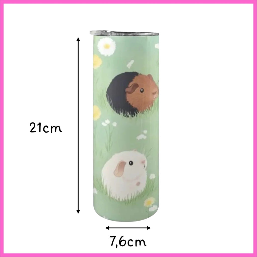 🌼 Trinkflasche „Wiesenzauber mit Meerschweinchen“