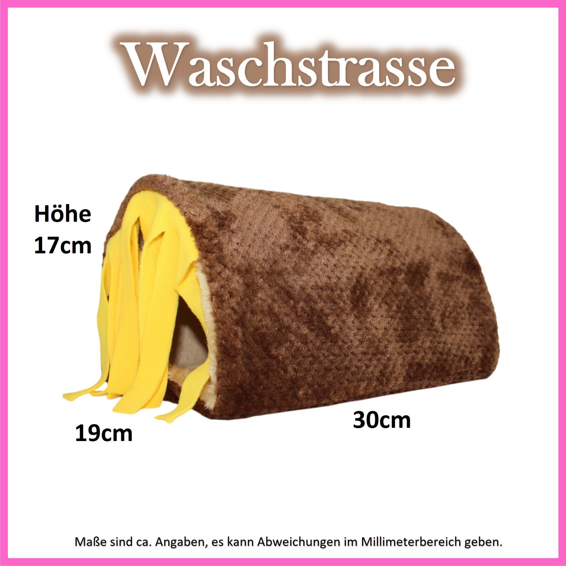 🚗🧼 Waschstraße Braun – Kuschelspaß für deine Meerschweinchen!