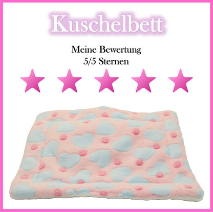 Kuschelbett - Herzen - Rosa