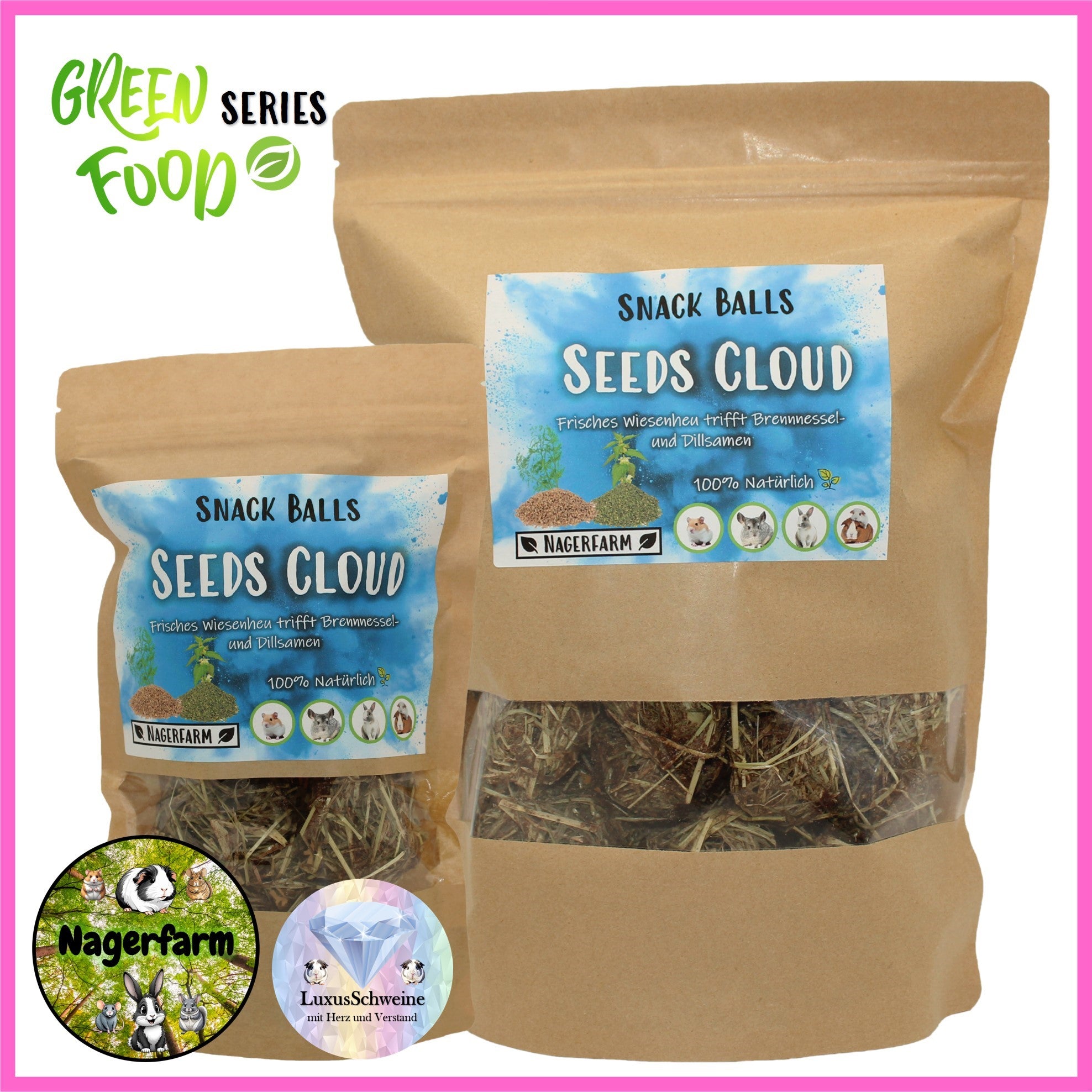 🔵 Snack Balls Seeds Cloud – Superfood-Snack für Meerschweinchen