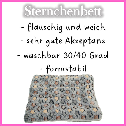 Sternchenbett - Grau/Blau - Bunt