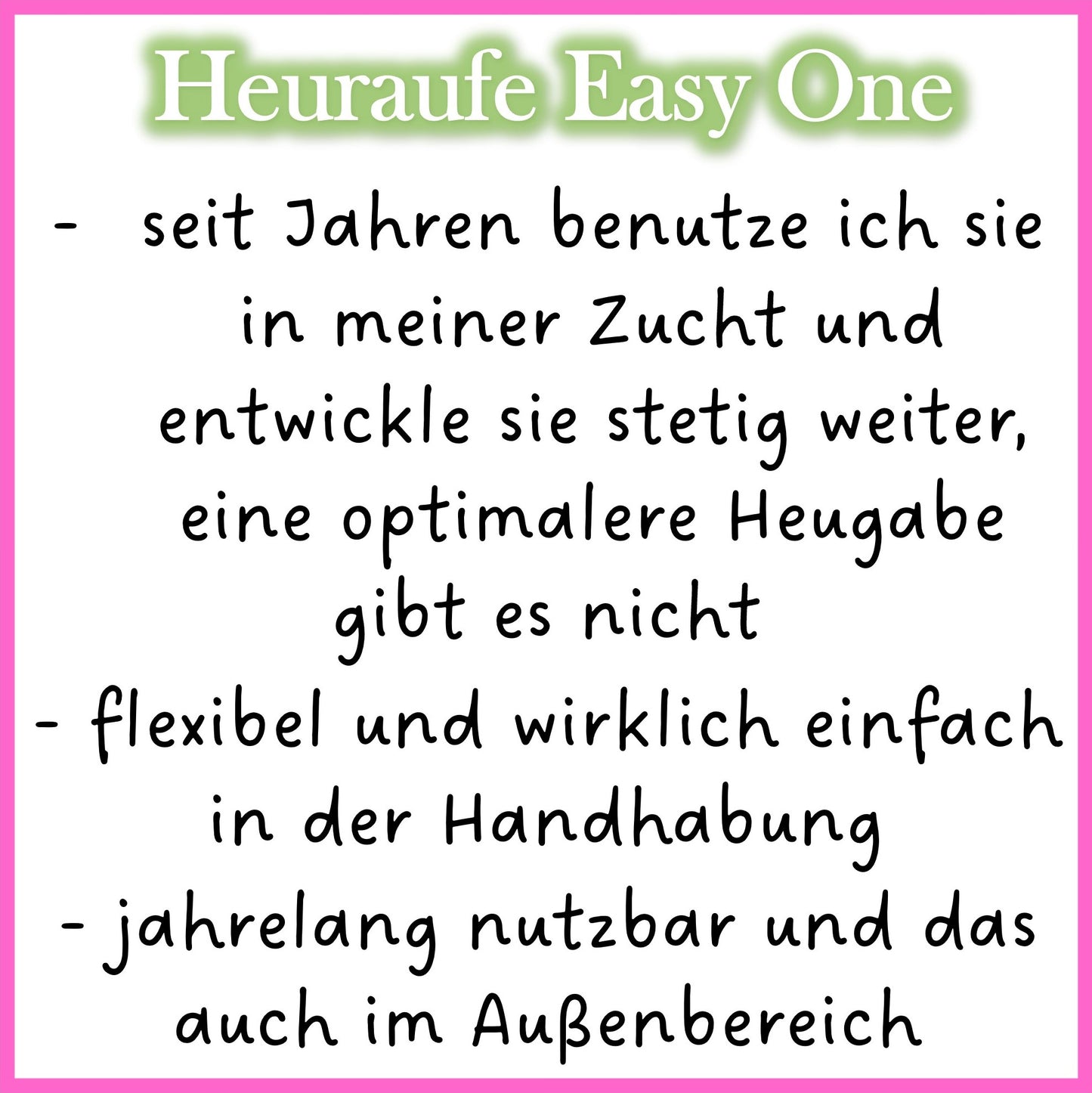 Heuraufe Easy One