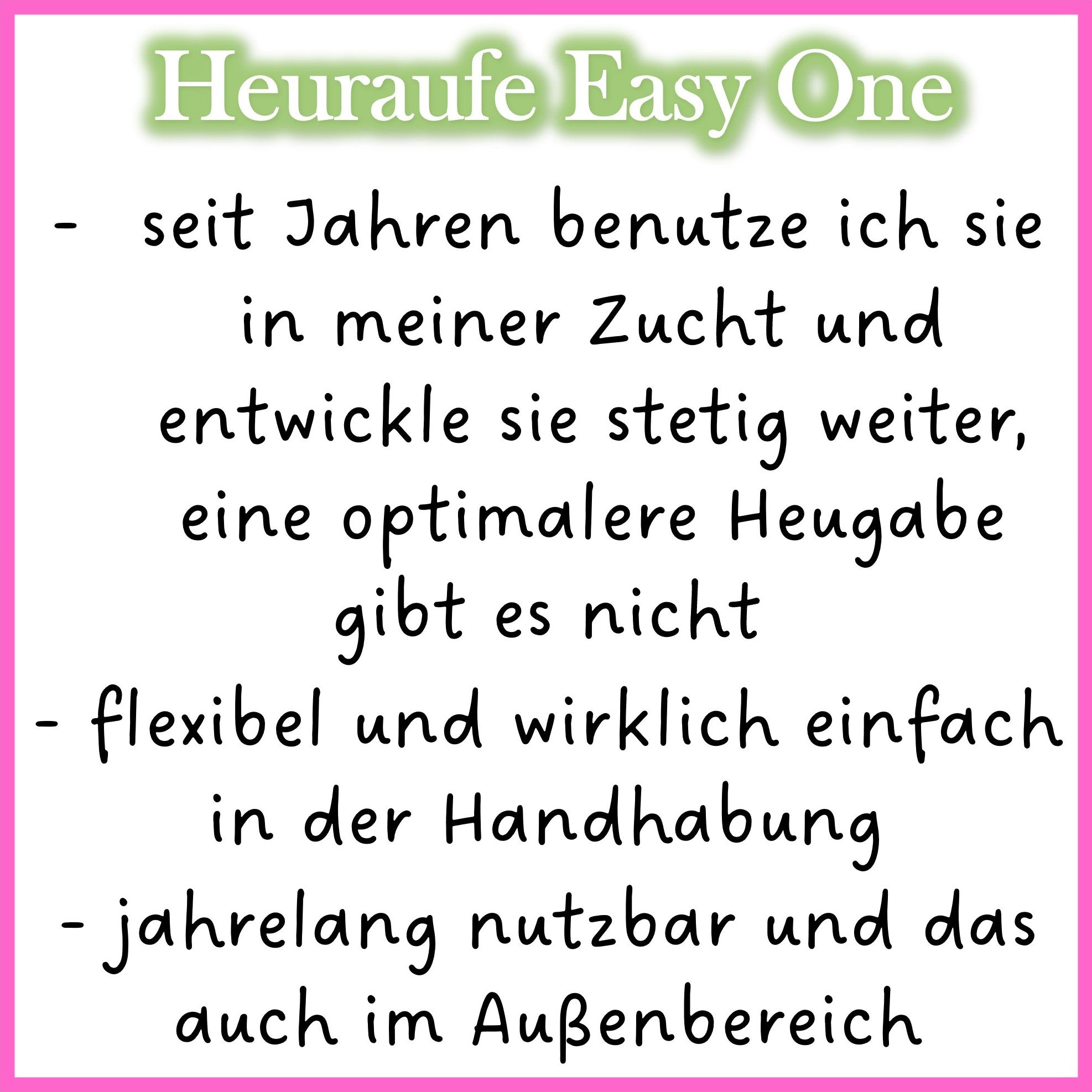 🐹 Heuraufe Easy One – Artgerechter Heugenuss ohne Gitterstress