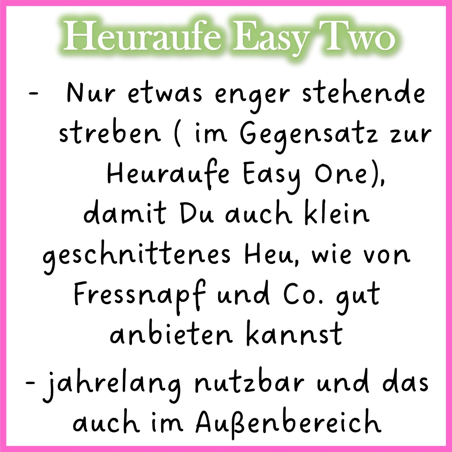 Heuraufe Easy Two