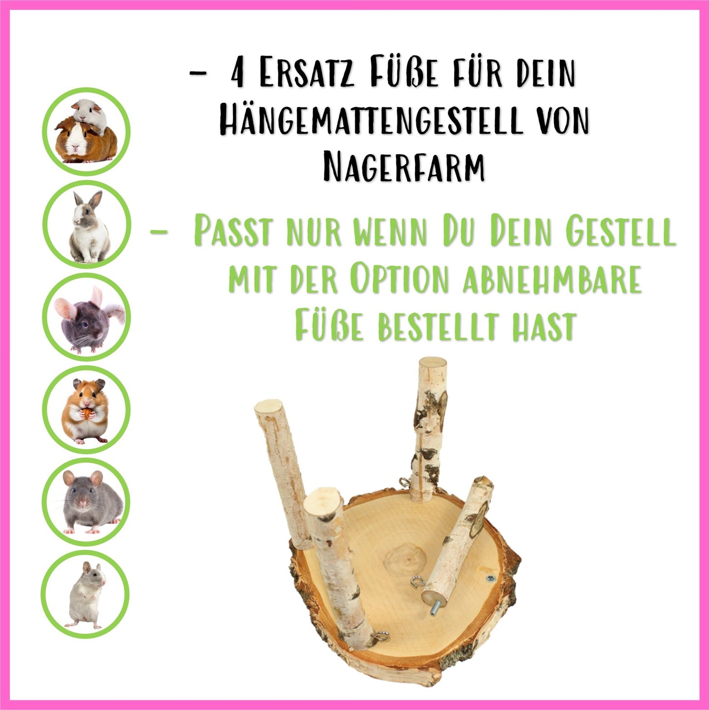 Ersatz Füße - Hängemattengestell