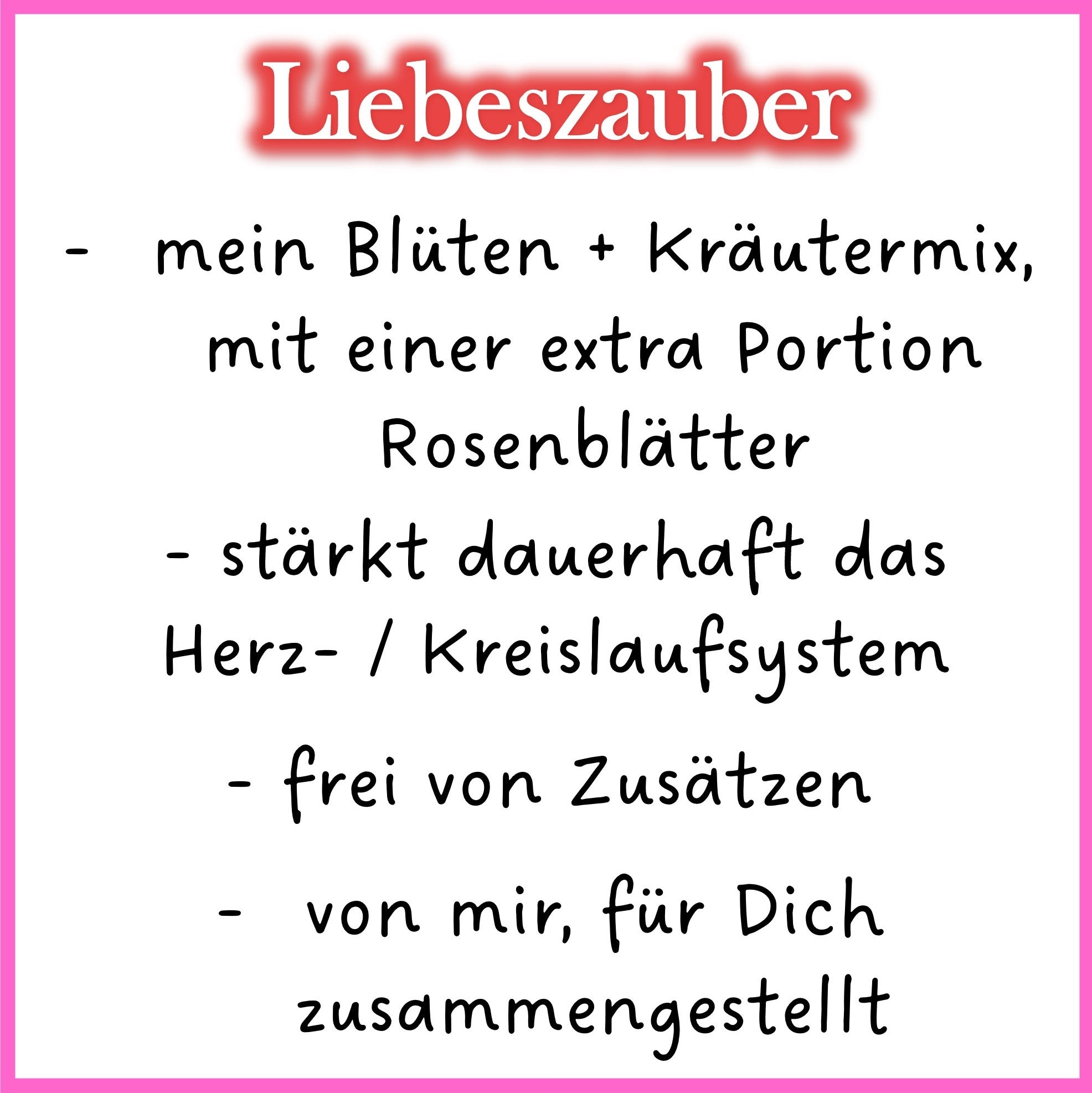 💖 Liebeszauber – Blüten‑Kräuter‑Mix für kuschelige Meerschweinchen