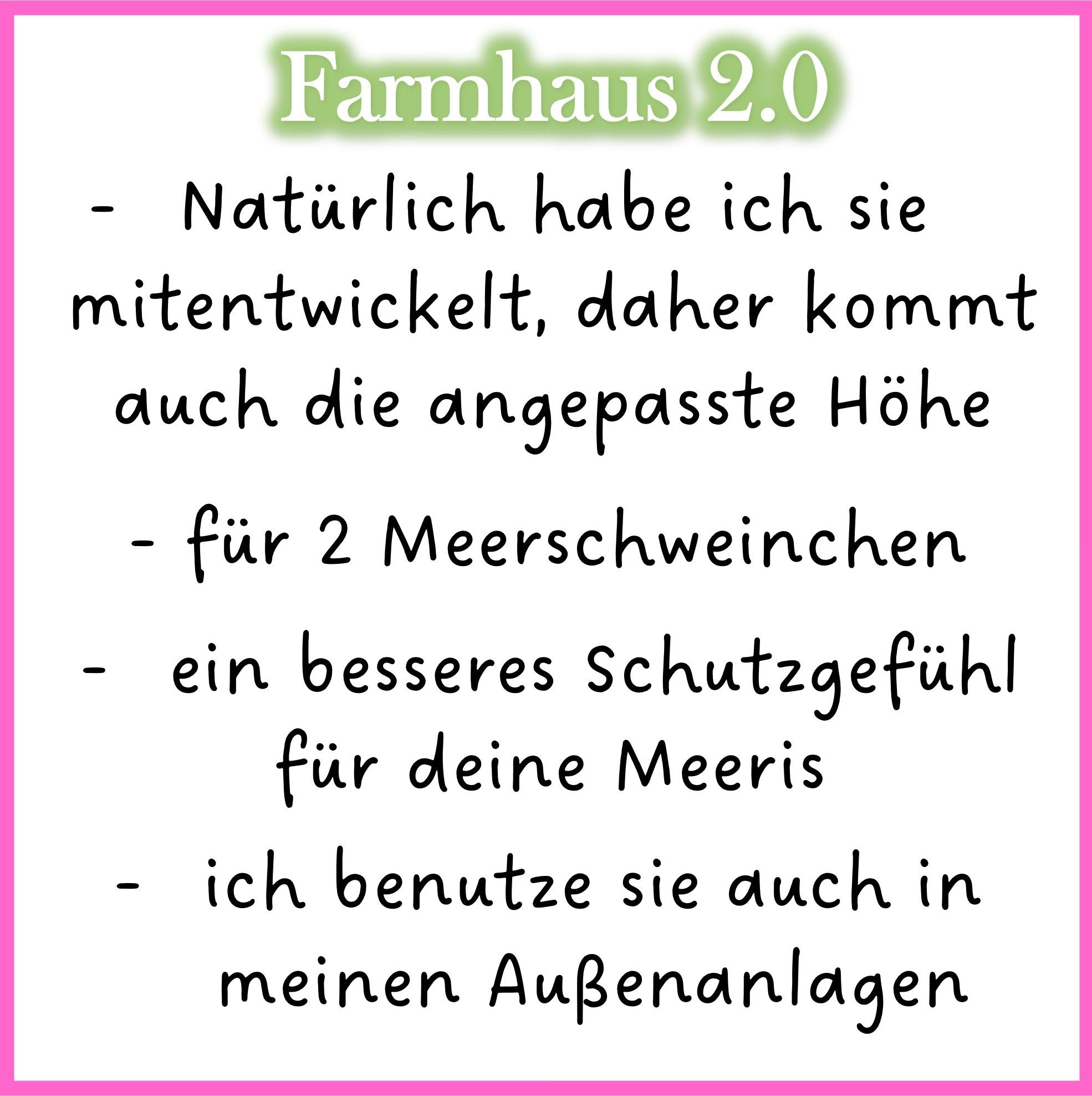 🏡 Farmhaus 2.0 – Geräumige Unterkunft für Meerschweinchen