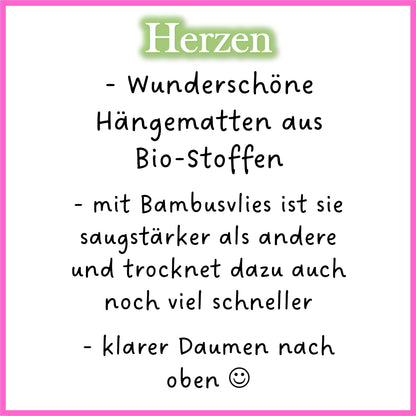 Bio Hängematte - Herzen